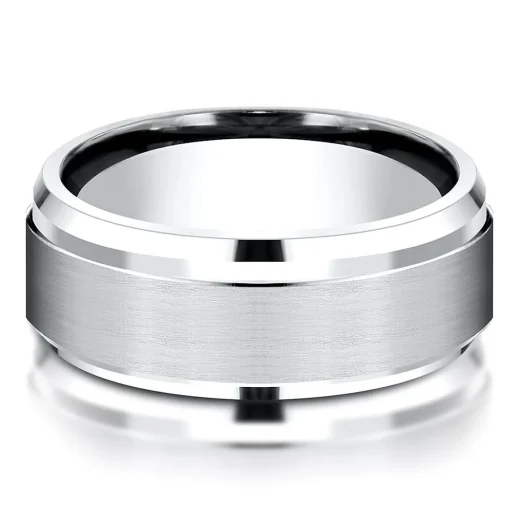 Men's Band In White Cobalt, 9Mm