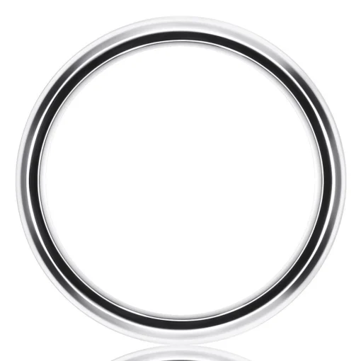 Men's Band In White Cobalt, 9Mm
