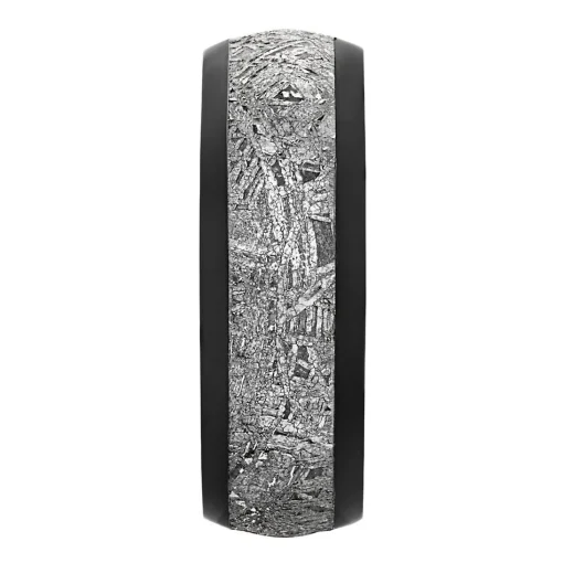 Men's Band In Zirconium & Meteorite, 8Mm