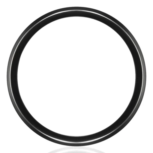 Men's Bark Pattern Band In Black Titanium, 6.5Mm