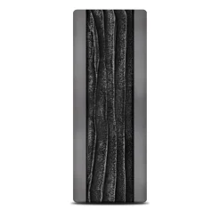 Men's Bark Pattern Band In Grey Tantalum, 8Mm