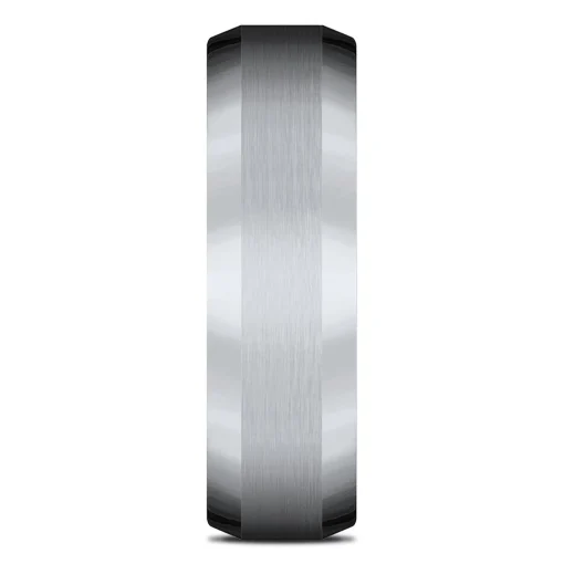 Men's Bevel Edged Band In Titanium, 7Mm