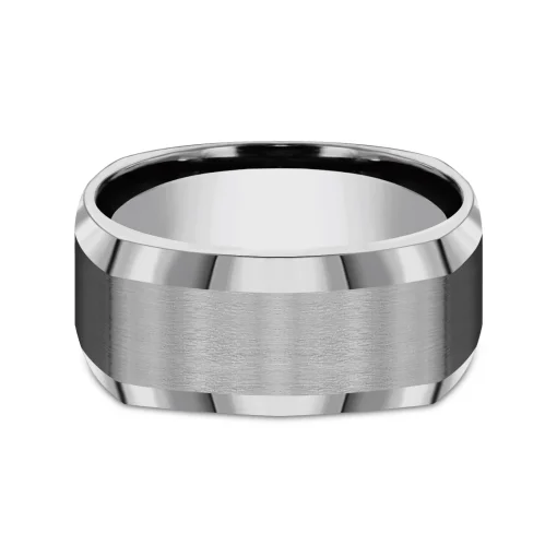 Men's Beveled Edge Band In Titanium