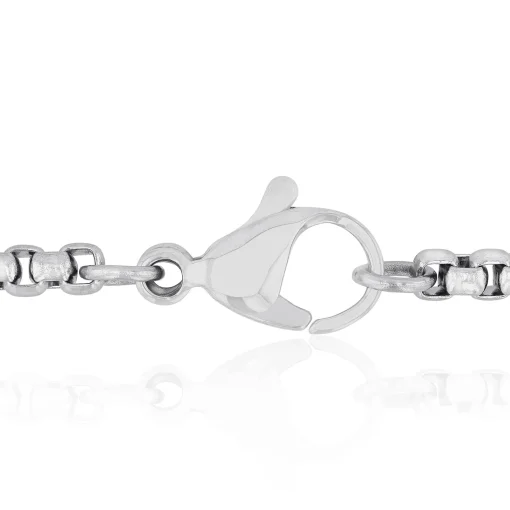 Men's Black Diamond Praying Hands Medallion Pendant In Stainless Steel, 24" (1/4 Ct. Tw.)