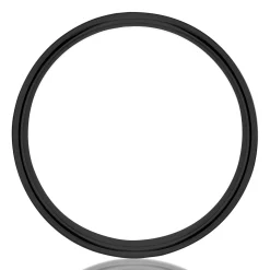 Men's Black Wedding Band With Black Diamonds In Titanium, 6.5Mm (3/8 Ct. Tw.)