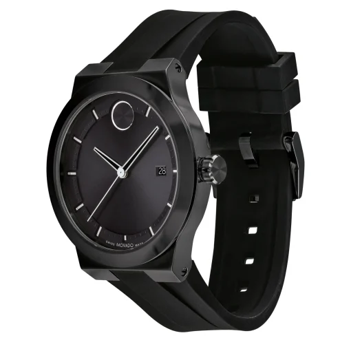 Men's Bold Fusion Watch In Stainless Steel, Black, 42Mm