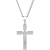 Men's Crucifix Cross Pendant In Stainless Steel