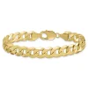 Men's Curb Bracelet In 14K Yellow Gold