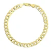 Men's Curb Bracelet In 14K Yellow Gold