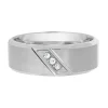 Men's Diamond Band In Stainless Steel, 8Mm