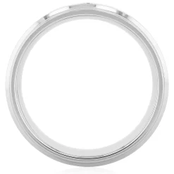 Men's Diamond Band In Stainless Steel, 8Mm