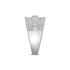 Men's Diamond Ring In 10K White Gold (1 1/2 Ct. Tw.)