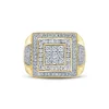 Men's Diamond Ring In 10K Yellow Gold (1 5/8 Ct. Tw.)