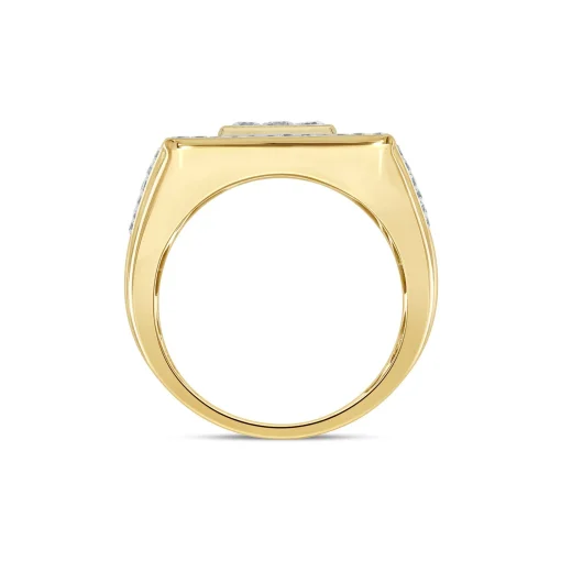 Men's Diamond Ring In 10K Yellow Gold (1 5/8 Ct. Tw.)