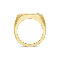 Men's Diamond Ring In 10K Yellow Gold (1 1/2 Ct. Tw.)