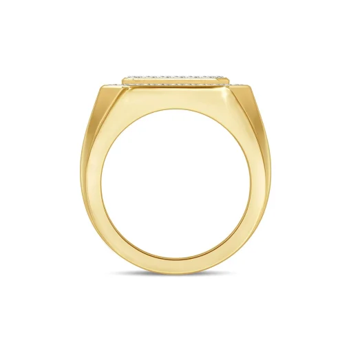 Men's Diamond Ring In 10K Yellow Gold (1 1/2 Ct. Tw.)