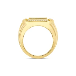 Men's Diamond Ring In 10K Yellow Gold (1 1/2 Ct. Tw.)