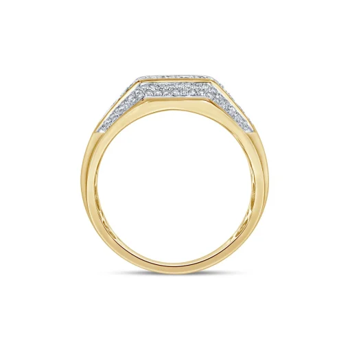 Men's Diamond Ring In 10K Yellow Gold (1 7/8 Ct. Tw.)
