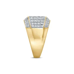 Men's Diamond Ring In 10K Yellow Gold (1 7/8 Ct. Tw.)