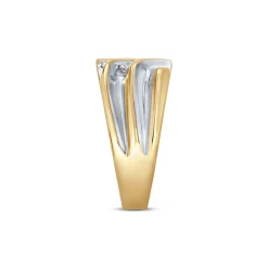 Men's Diamond Ring In 10K Yellow Gold (1/2 Ct. Tw.)