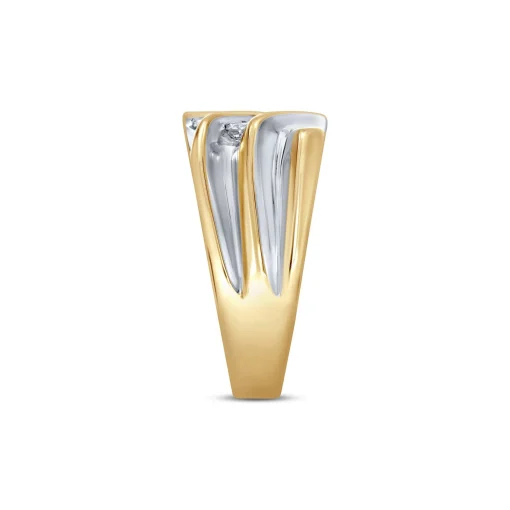 Men's Diamond Ring In 10K Yellow Gold (1/2 Ct. Tw.)