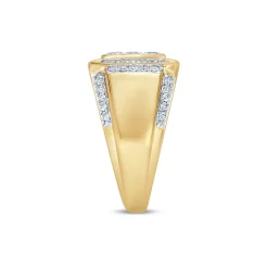 Men's Diamond Ring In 10K Yellow Gold (1 1/2 Ct. Tw.)