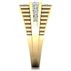Men's Diamond Ring In 10K Yellow Gold (1 1/4 Ct. Tw.)