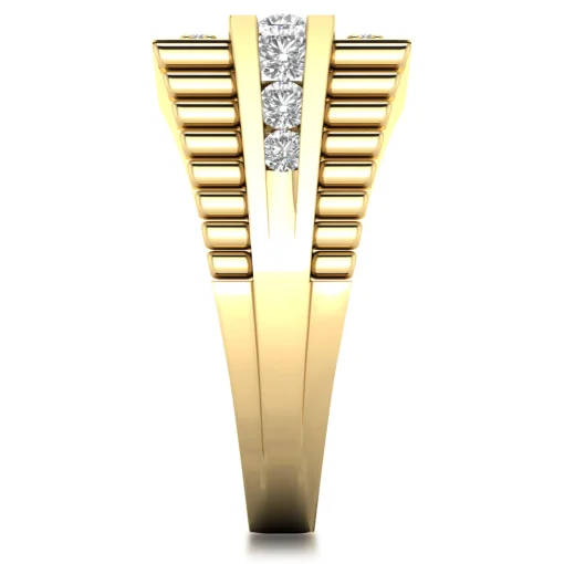 Men's Diamond Ring In 10K Yellow Gold (1 1/4 Ct. Tw.)