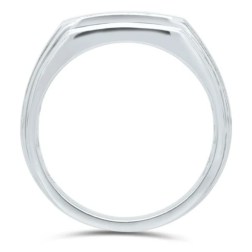 Men's Diamond Statement Ring In Sterling Silver (1/2 Ct. Tw.)