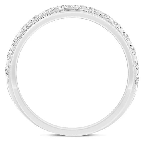 Men's Diamond Wedding Band In 10K White Gold (1 Ct. Tw.)