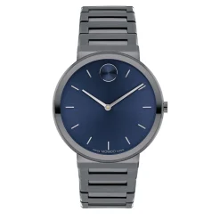 Men's Dress Watch In Military Grey Ion-Plated Stainless Steel