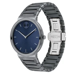 Men's Dress Watch In Military Grey Ion-Plated Stainless Steel