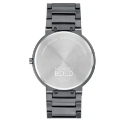 Men's Dress Watch In Military Grey Ion-Plated Stainless Steel