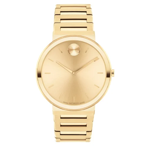Men's Dress Watch In Yellow Gold-Tone Stainless Steel