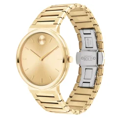 Men's Dress Watch In Yellow Gold-Tone Stainless Steel