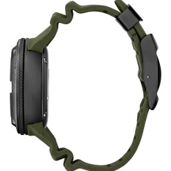 Men's Eco-Drive "Ecozilla" Watch In Black Stainless Steel And Polyurethane
