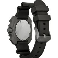 Men's Eco-Drive Watch In Black Stainless Steel And Polyurethane