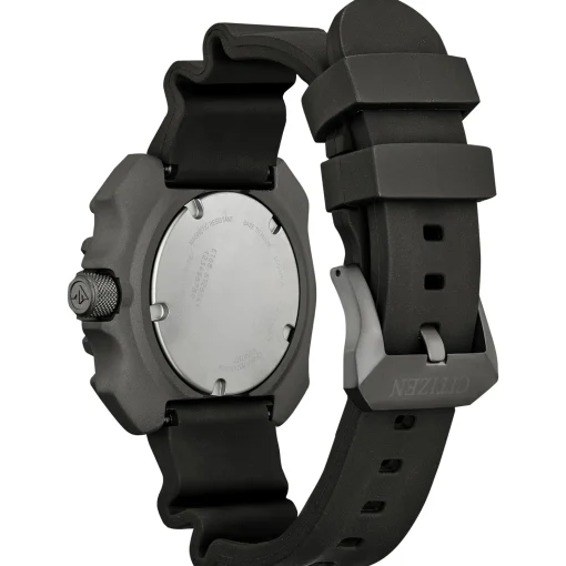 Men's Eco-Drive Watch In Black Stainless Steel And Polyurethane