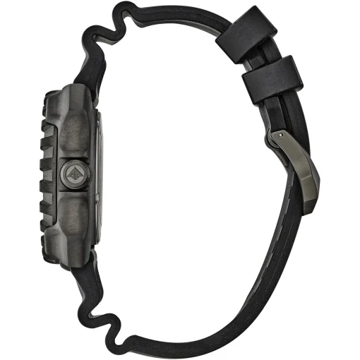 Men's Eco-Drive Watch In Black Stainless Steel And Polyurethane