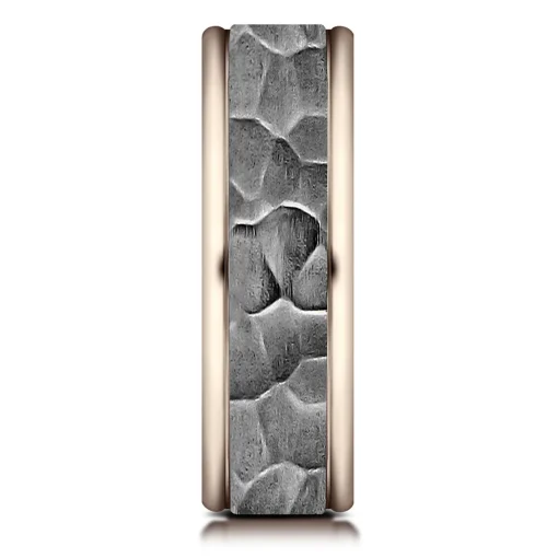 Men's Hammer Finish Band In Tantalum