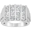 Men's Lab Grown Diamond Ring In 10K White Gold (2 Ct. Tw.)