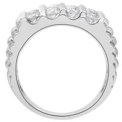 Men's Lab Grown Diamond Ring In 10K White Gold (2 Ct. Tw.)