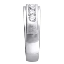 Men's Lab Grown Diamond Wedding Band With Channel Setting (1 Ct. Tw.)