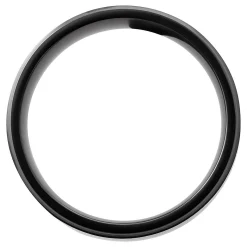 Men's Lapis Inlay Band In Black Zirconium, 8Mm