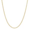 Men's Polished Curb Chain In 14K Yellow Gold, 2.2Mm, 22"