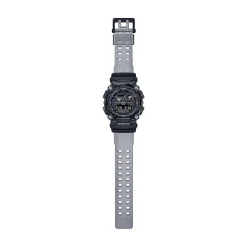 Men's 900-Series Skeleton Watch With Gray Resin Band