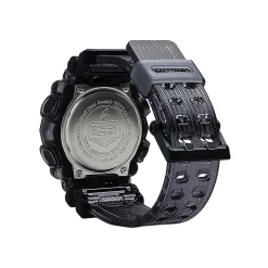 Men's 900-Series Skeleton Watch With Gray Resin Band