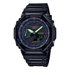 Men's 2100-Series Watch With Black High-Gloss Polyurethane Strap