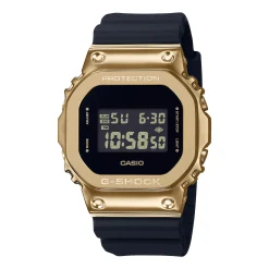 Men's 5600-Series Watch With Yellow Gold-Tone Case And Black Resin Strap