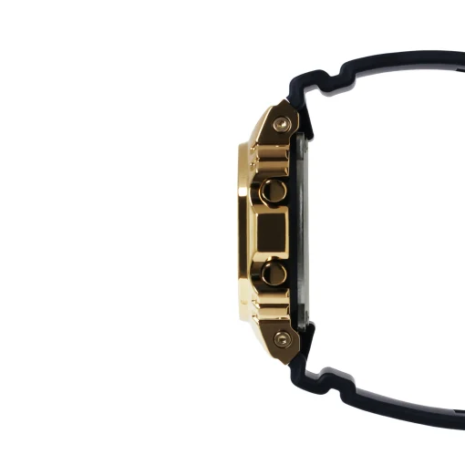 Men's 5600-Series Watch With Yellow Gold-Tone Case And Black Resin Strap